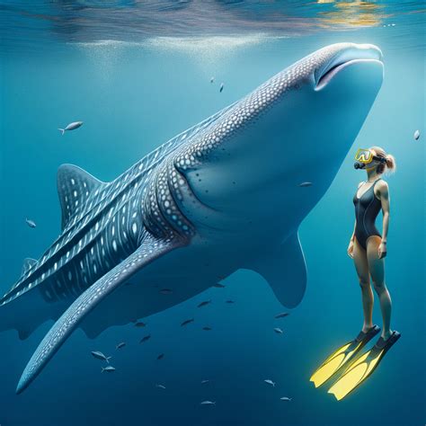 whale shark compared to human