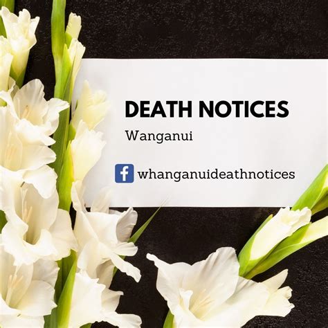 whanganui funeral notice today