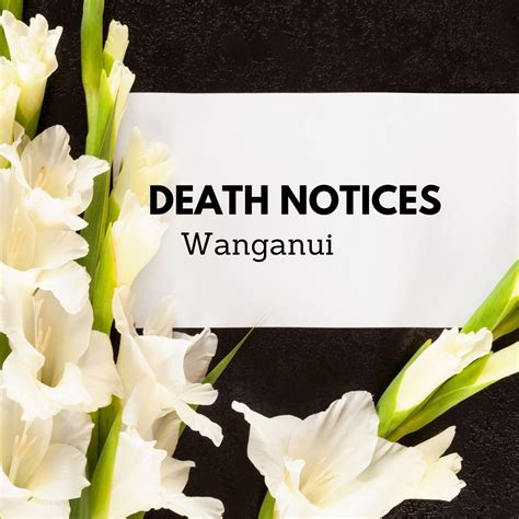 whanganui funeral notices and condolences
