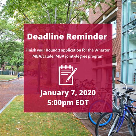 5 Wharton Deadline Tips