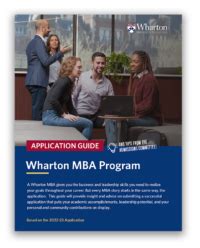 Wharton MBA Application Requirements