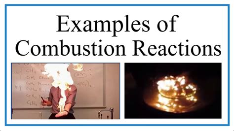 Combustion Reaction Definition and Examples