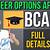 what are the job opportunities after bca courses in kollam district