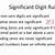 what are the rules of significant digits