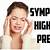 what are the symptoms of sudden high blood pressure