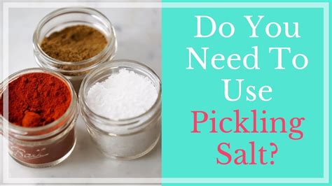 What Is Pickling Salt? Do You Really Need It? Pickling salt, Pickles