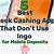 what check cashing app doesn't use ingo
