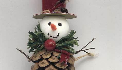 Pine cone snowman Pine Cone Christmas Decorations, Christmas Ornaments