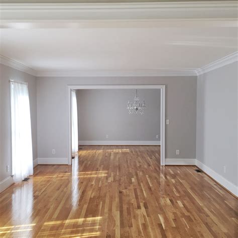 what floor color goes with gray walls Living room wood floor