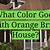what color goes with orange brick house