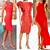 what color heels go with a red dress