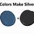 what colors make silver