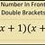 what do double brackets mean in math