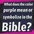 what do the color purple mean in the bible