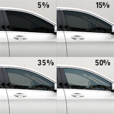 Compare window tint on car (From Outside & Inside) 5, 18, 35, 55, 70