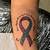 what does a pink and blue ribbon tattoo mean