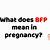 what does bfp mean in fertility