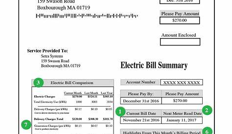 Understanding My Electric Bill | Example CT Bill | Eversource