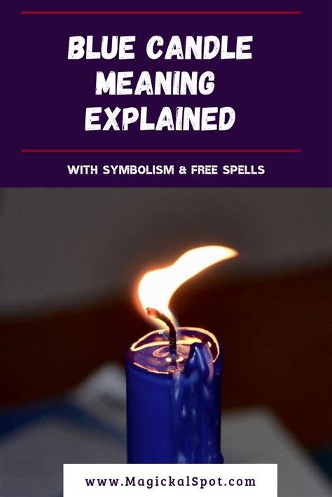 Gentle Blue Candle Meaning & Symbolism (Explained) Candle meaning, Blue candle meaning, Blue