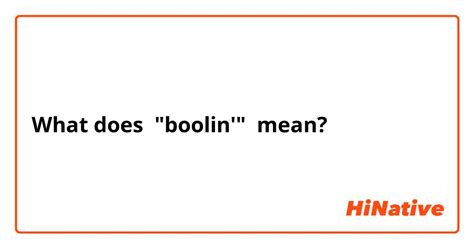 What Does Boolin Mean Asking List
