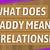 what does daddy mean in a relationship