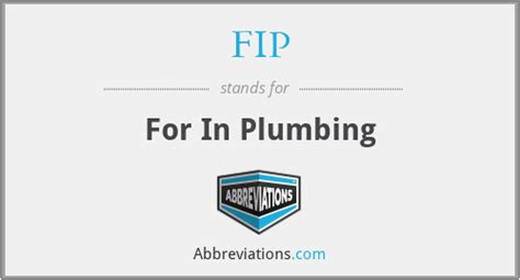 What Does Fip And Mip Mean In Plumbing