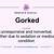 what does gorked mean