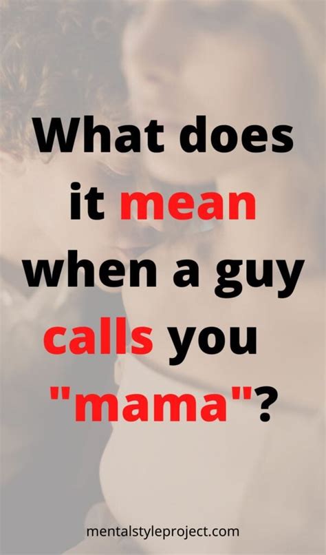 What Does it Mean When a Guy Calls You Mami? Guys, Call, Couple photos
