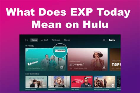 (2023) What does EXP mean in Hulu Details Android Nature