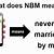 what does nbm mean in text