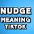 what does nudge mean on timtok