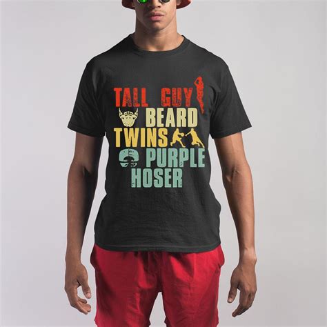 Tall Guy Beard Twins Purple Hoser Shirt, hoodie, sweater, long sleeve