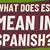 what does segun mean in spanish