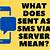 what does sent as sms via server mean