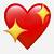 what does sparkly heart emoji mean