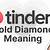 what does the gold diamond mean on tinder