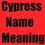 what does the name cypress mean