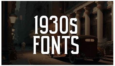 1930s cursive font | HipFonts