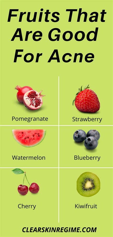 what fruits help with acne