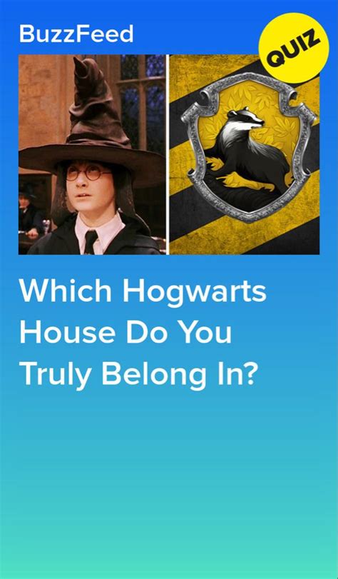 What Your Hogwarts House Actually Says About You Buzzfeed quizzes, I