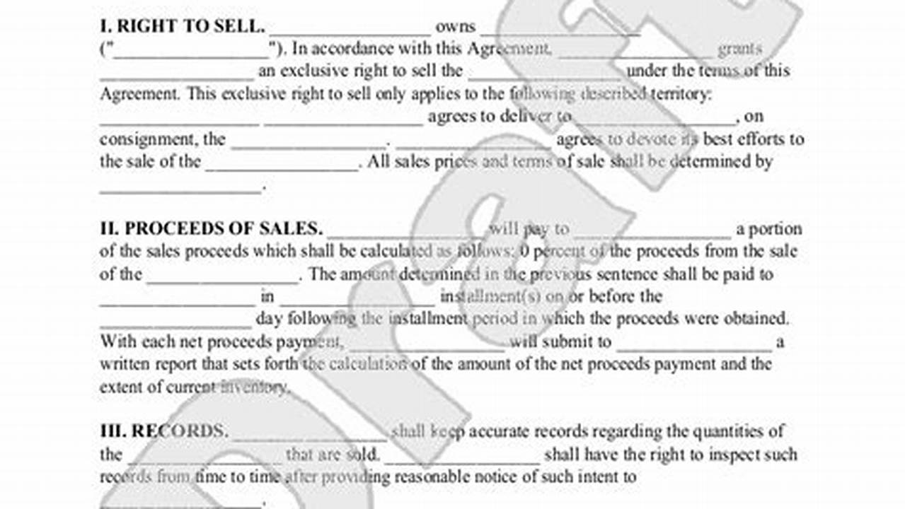 Discover the Secrets of Consignment Agreements: A Guide to Success
