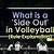 what is a sideout in volleyball