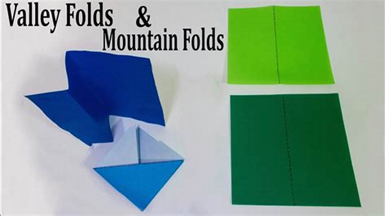 What is a Valley Fold in Origami?