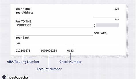 How To Read A Check Account Number / Insights How To Read A Check First