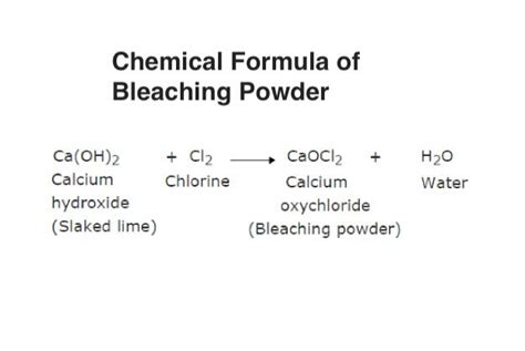 Chemical Bleaching Powder, Stable Bleaching Powder, Formula CaClO2