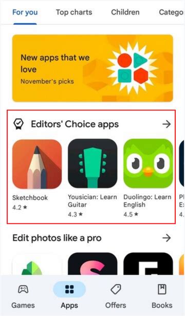 Google Play Store tests search filters for ratings, "Editor's Choice