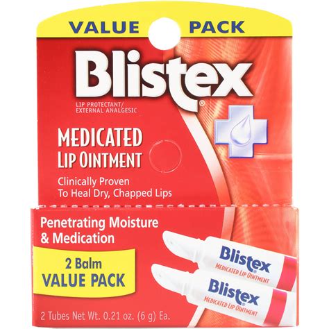 Blistex Lip Medicated Ointment 0.21 Oz. Lip Treatments & Balms