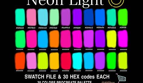 What Is Neon Color Colour Palette Palette Art Palate Bright Palettes