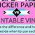 what is the difference between printable vinyl and sticker paper