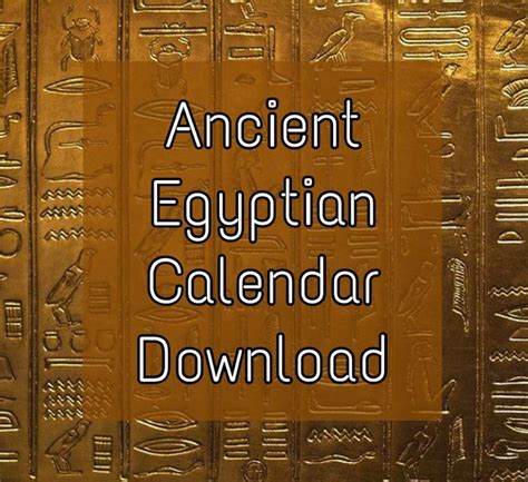 Egyptian Calendar Royalty Free Stock Photos Image 3424348